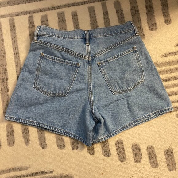 High-Waisted Baggy Jean Shorts - Picture 2 of 2